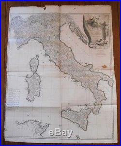 Carte d'Italie Publiée sous les auspices de Monseigneur le duc d'Orléans -1743