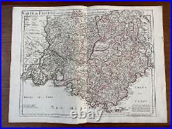 Carte de Provence et des terres adjacentes par Guillaume Delisle 1780