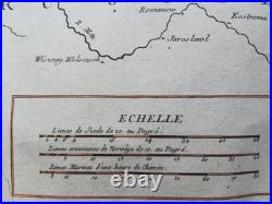Carte des Royaumes De Suède et Norwege Jean-Baptiste de la Fosse 1780