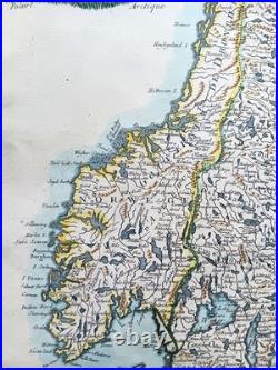 Carte des Royaumes De Suède et Norwege Jean-Baptiste de la Fosse 1780
