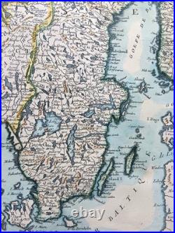 Carte des Royaumes De Suède et Norwege Jean-Baptiste de la Fosse 1780