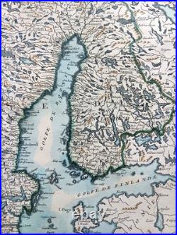 Carte des Royaumes De Suède et Norwege Jean-Baptiste de la Fosse 1780