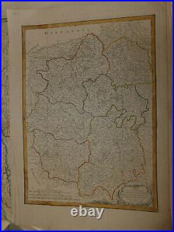 Carte des gouvernements Berri, du Nivernois de la Marche, du Bourbonnois. 1786