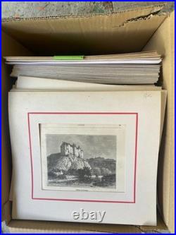 Carton de gravures régionalistes environ 150 pièces Carton de gravures régionalistes environ 150 pièces