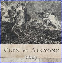 Ceyx et Alcyone D'ap Vernet Grèce Antique Mythologie Océan Ruines Divinités