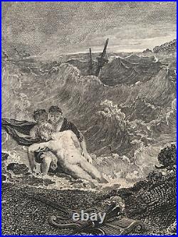 Ceyx et Alcyone D'ap Vernet Grèce Antique Mythologie Océan Ruines Divinités