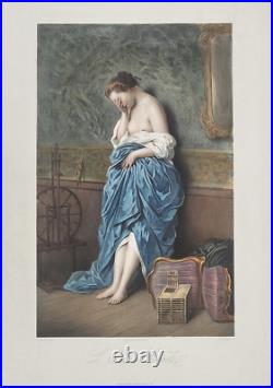 Charles BARGUE (1825-1883) L'oiseau envolé Lithographie d'après CHAPLIN