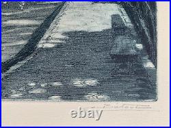Charles Betout (1869-1945) Aquatinte Gravure La Rochelle Vers 1930 (150)