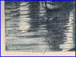 Charles Betout (1869-1945) Aquatinte Gravure La Rochelle Vers 1930 (150)