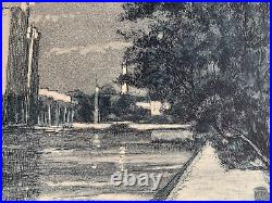 Charles Betout (1869-1945) Aquatinte Gravure La Rochelle Vers 1930 (150)