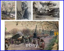 Charles Betout (1869-1945) Aquatinte Gravure La Rochelle Vers 1930 (150)