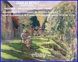 Charles Betout (1869-1945) Gravure Naissance Du Fils Du Peintre 97 (52)
