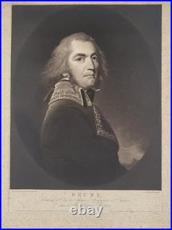 Charles Howard HODGES (1764-1837) Rare portrait du maréchal Brune (1763-1815)