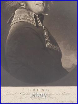 Charles Howard HODGES (1764-1837) Rare portrait du maréchal Brune (1763-1815)