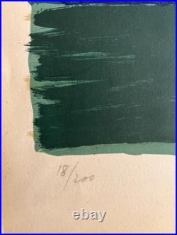 Charles Sénard lithographie originale signée, fleurs, nature morte, les Ziniars