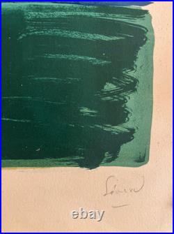Charles Sénard lithographie originale signée, fleurs, nature morte, les Ziniars