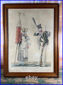 Charles Vernet La Marchande de Coco Antique French Engraving c. 1810 Debucour