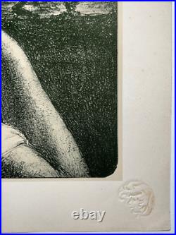 Chevelure JULES FLANDRIN Estampe Moderne LITHOGRAPHIE Baudelaire 1898