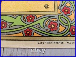 Chromolithographie la prière autour de La Kaaba a la mecque 1900 Imagerie Arabe