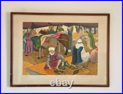 Claude Chevalley, Belle lithographie orientaliste Signée au crayon et numérotée