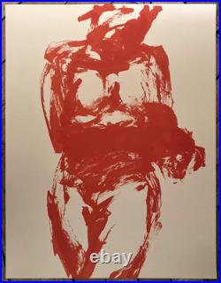 Claude Garache lithographie originale art abstrait abstraction lyrique sur vergé