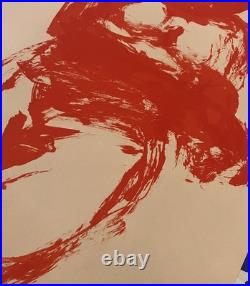 Claude Garache lithographie originale art abstrait abstraction lyrique sur vergé
