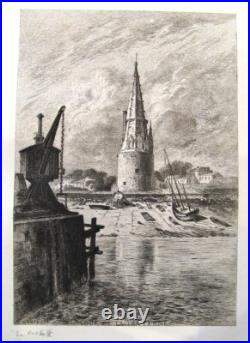 Collection De Vingt cinq Lithographies XIXe, De La Rochelle Et Environ. Par Dieu