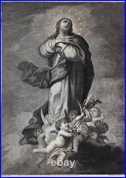 Conception Immaculée. Gravure Par Vázquez Sur L'oeuvre De Murillo. 1788