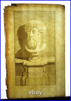 Constantius Empereur Marcus Annius Verus Marc Aurèle Rome Gravure XVIIIe c1750