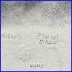 Cormar Foldath Clothal Lithographie De Aubry Lecomte D'après Girodet Trioson Cormar Foldath Clothal Lithographie De Aubry Lecomte D'après Girodet Trioson