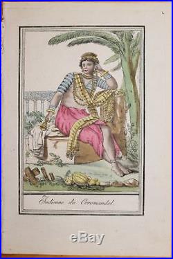 Cote De Coromandel Inde 6 Gravures Couleurs 1796 Grasset Saint Sauveur