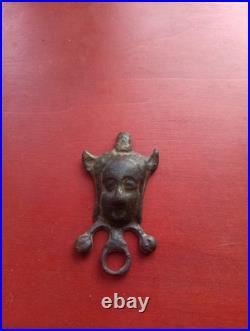 Crochet à Clés'Bouffon de la Cour', Gothique en Bronze, Nuremberg XVe Siècle
