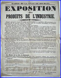 DOCUMENT XIXe Exposition des produits de l'industrie, 1849 Gravure DOCUMENT XIXe Exposition des produits de l'industrie, 1849 Gravure