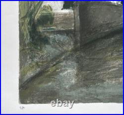 Dans un village breton Georges Laporte Lithographie signée justifiée