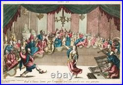 Danse De Boule Chinoise Chine Guckkastenblatt Gravure Optique 1780 Danse De Boule Chinoise Chine Guckkastenblatt Gravure Optique 1780