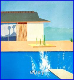 David Hockney Lithographie COA Original Signé op Numéroté à Main Limité David Hockney Lithographie COA Original Signé op Numéroté à Main Limité