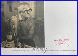 David Hockney Lithographie COA Original Signé op Numéroté à Main Limité David Hockney Lithographie COA Original Signé op Numéroté à Main Limité