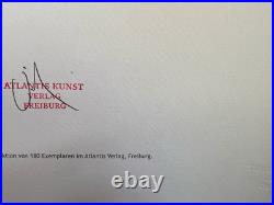 Donald Judd Lithographie COA Original Signé Numéroté Estampillé (En 180 Ex)