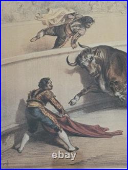 Doré (Gustave, 1832-1883). Corrida de toros. 2 lithos 1860