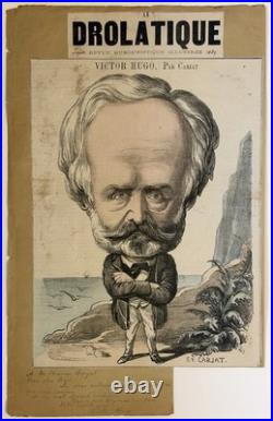 E. Carjat, Victor Hugo, Le Drolatique nº12, Manuscrit de Victor Hugo, juin 1867