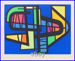 Edgar Pillet, une très Belle Serigraphie, Signée à la main, très rare