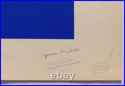 Edgar Pillet, une très Belle Serigraphie, Signée à la main, très rare