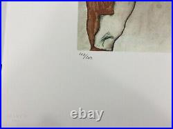 Egon Schiele Lithographie CM 50x70 Avec Authentique Ediz. Spadem Cachet