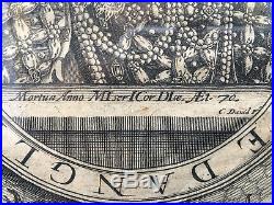 Elizabeth Royne d'Angleterre et d'Irlande Souvenir Royal Gravure Encadrée Reine