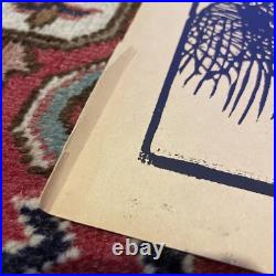 Emile Bernard Bois Signé à L'encre Mère et enfant Vers 1912 BE RARISSIME