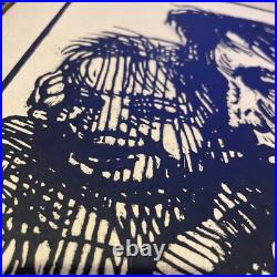 Emile Bernard Bois Signé à L'encre Mère et enfant Vers 1912 BE RARISSIME