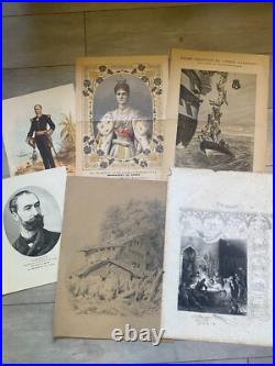 Enorme lot de 100 gravures, dessins, litho, eaux-fortes anciennes Enorme lot de 100 gravures, dessins, litho, eaux-fortes anciennes