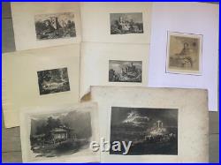 Enorme lot de 100 gravures, dessins, litho, eaux-fortes anciennes Enorme lot de 100 gravures, dessins, litho, eaux-fortes anciennes