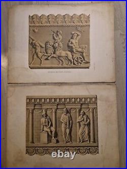 Ensemble De 16 Gravures Italienne A L'antique Chimères Dieux Mythologie Architec