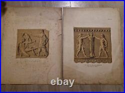 Ensemble De 16 Gravures Italienne A L'antique Chimères Dieux Mythologie Architec